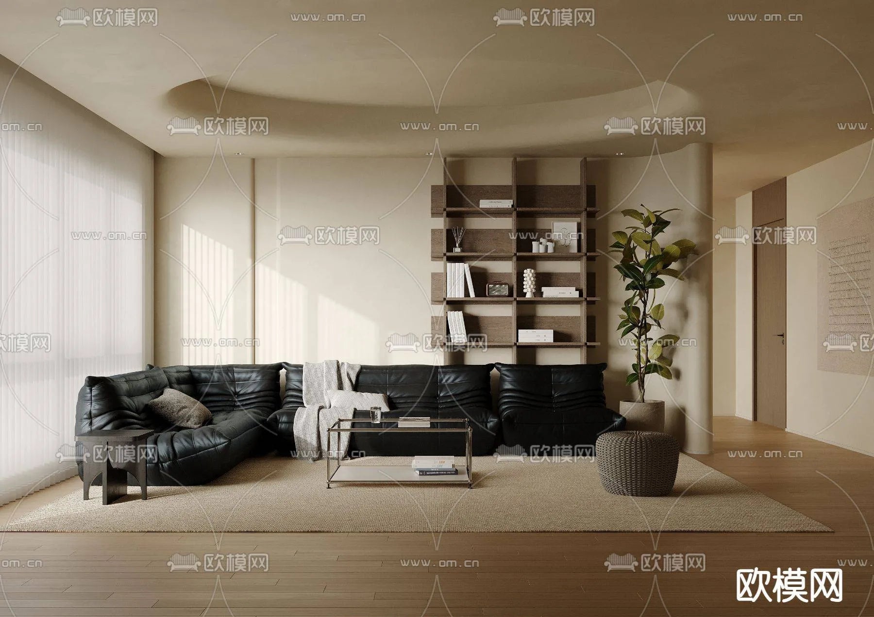 WABI SABI STYLE 3D MODELS – LIVING ROOM – 0045