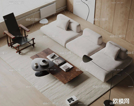 WABI SABI STYLE 3D MODELS – LIVING ROOM – 0055