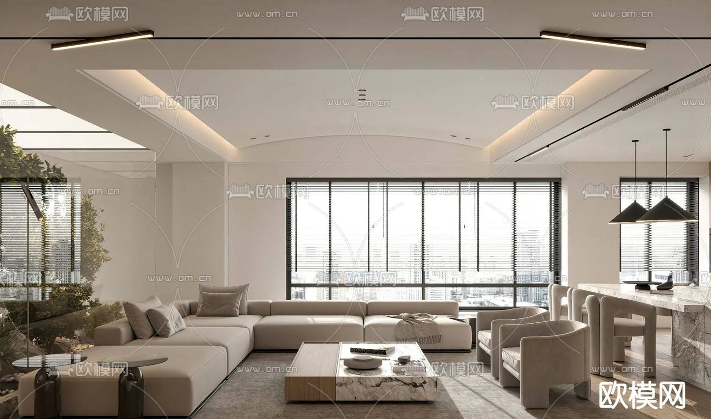 WABI SABI STYLE 3D MODELS – LIVING ROOM – 0066