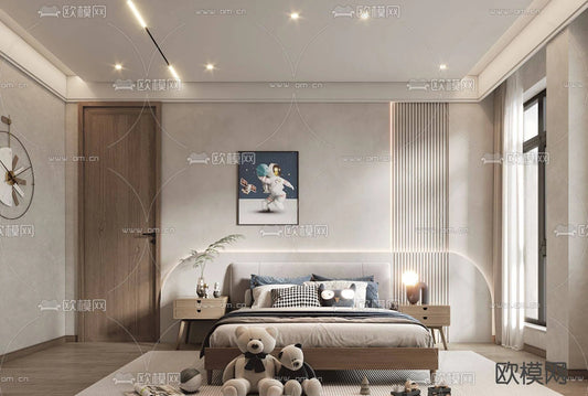 WABI SABI STYLE 3D MODELS – BEDROOM – 0044