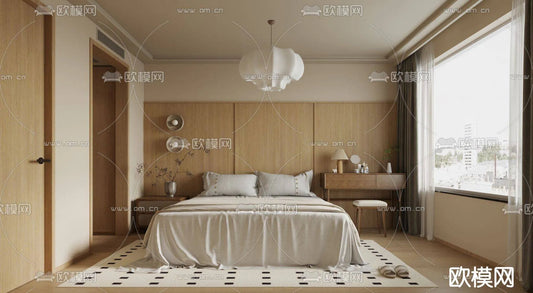 WABI SABI STYLE 3D MODELS – BEDROOM – 0052