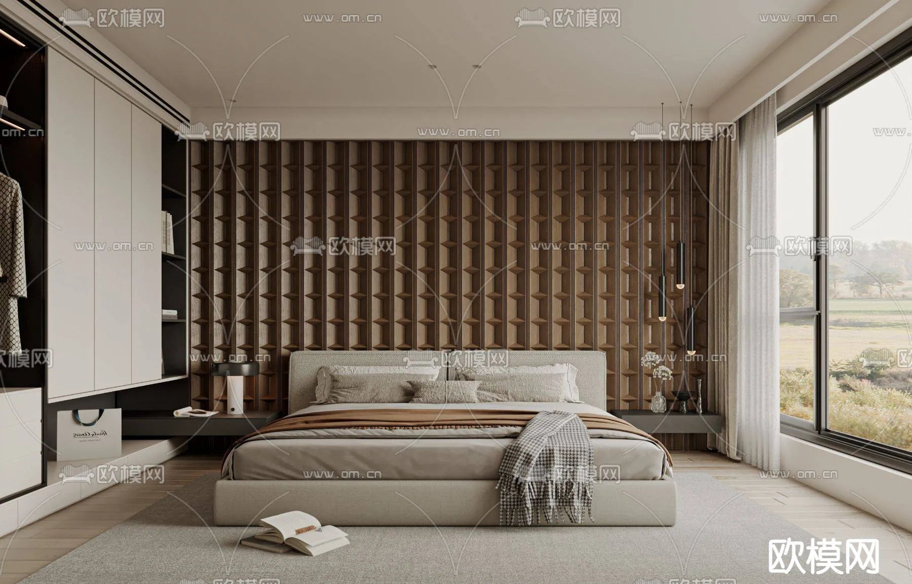 WABI SABI STYLE 3D MODELS – BEDROOM – 0053