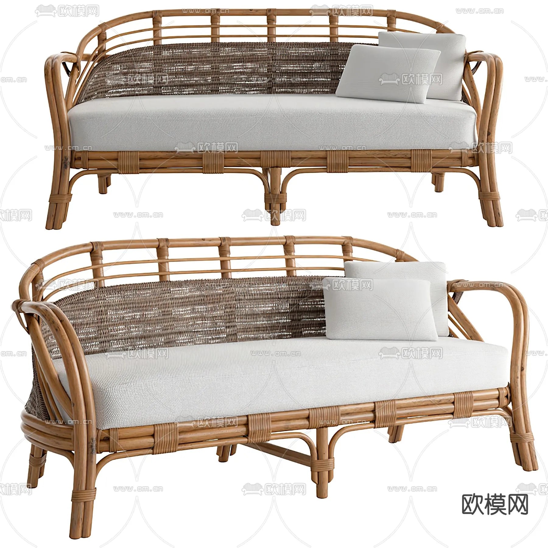 WABI SABI STYLE 3D MODELS – SOFA – 0021