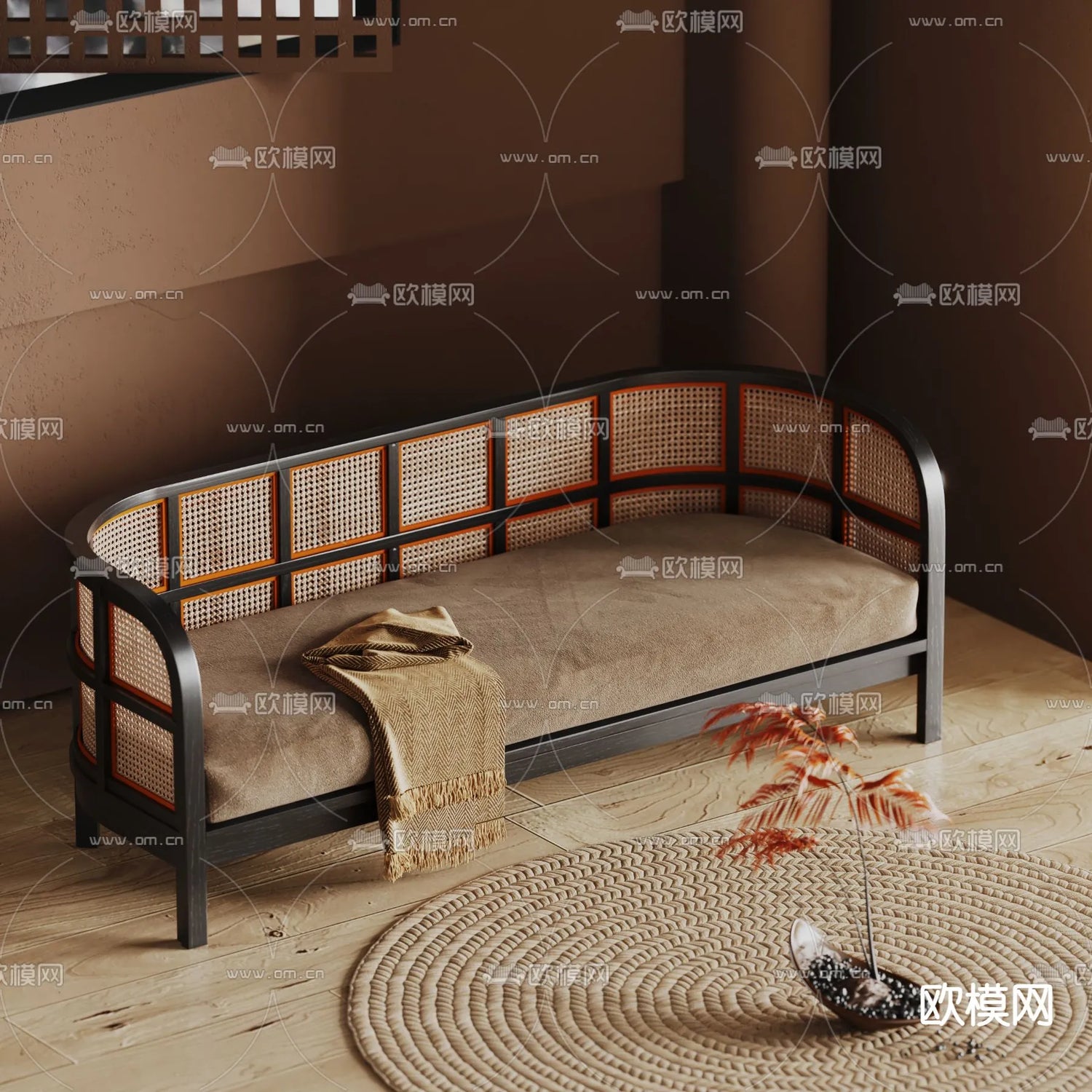 WABI SABI STYLE 3D MODELS – SOFA – 0033