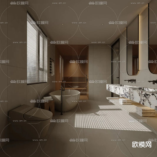 WABI SABI STYLE 3D MODELS – TOILET – 0002