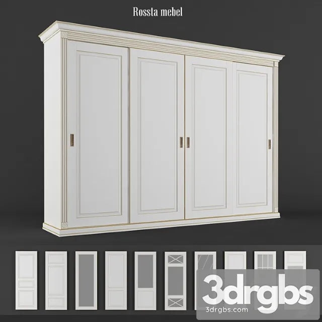 4-door wardrobe. rossta furniture. 3D Model Free