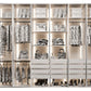 Wardrobe with glass doors