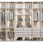 Wardrobe with glass doors