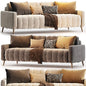 Sofa Markful Velvet Gray