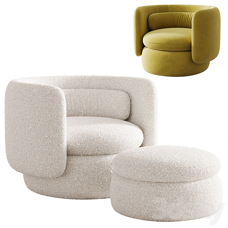 Aria 3 Seater Flannette Armchair