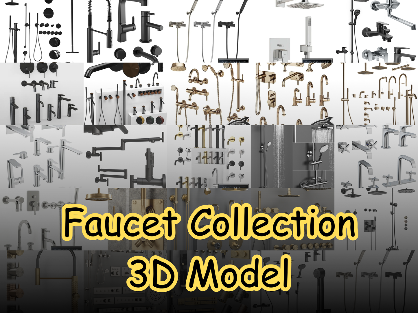 Faucet 3D Model Collection