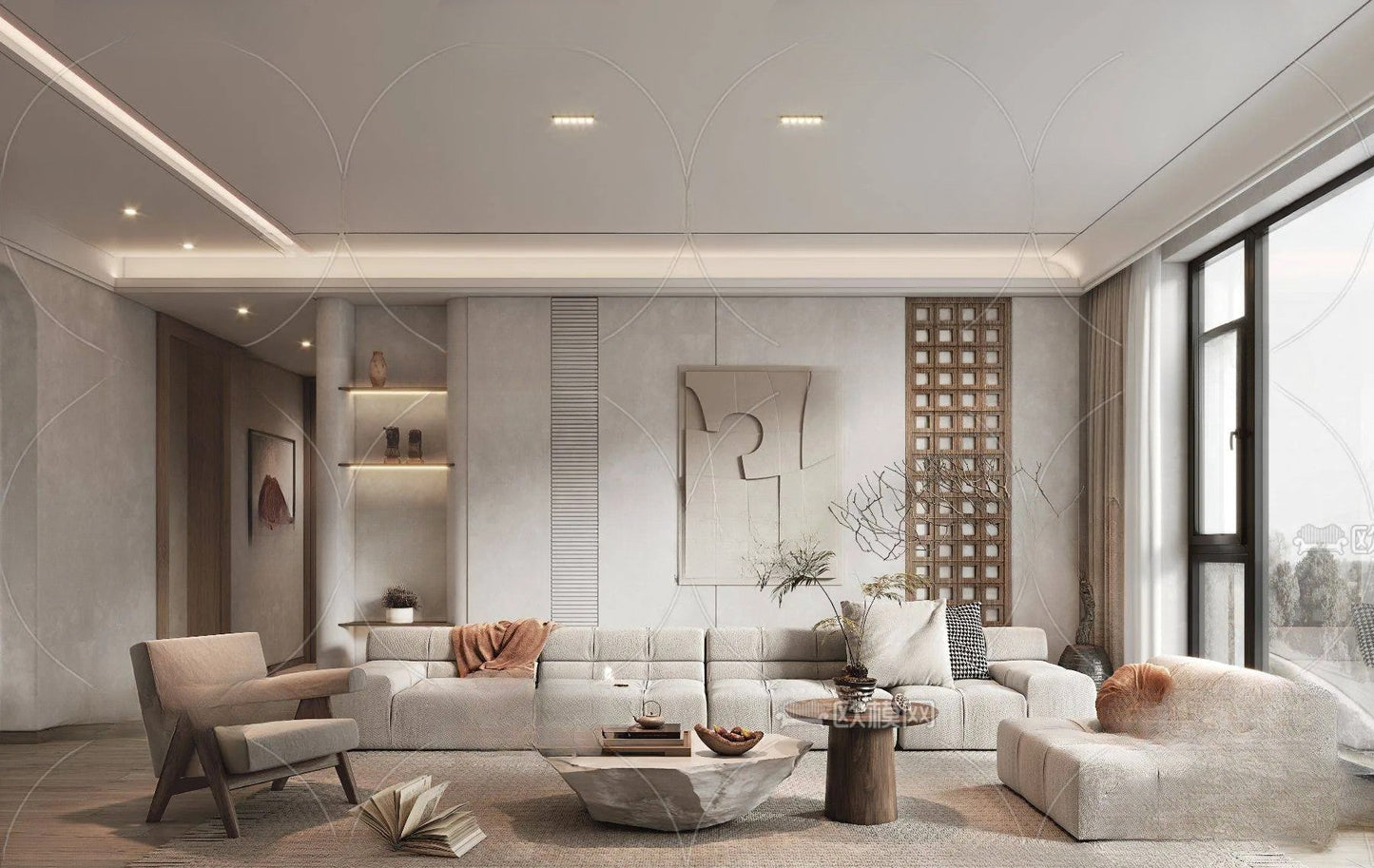 WABI SABI STYLE 3D MODELS – LIVING ROOM – 0071