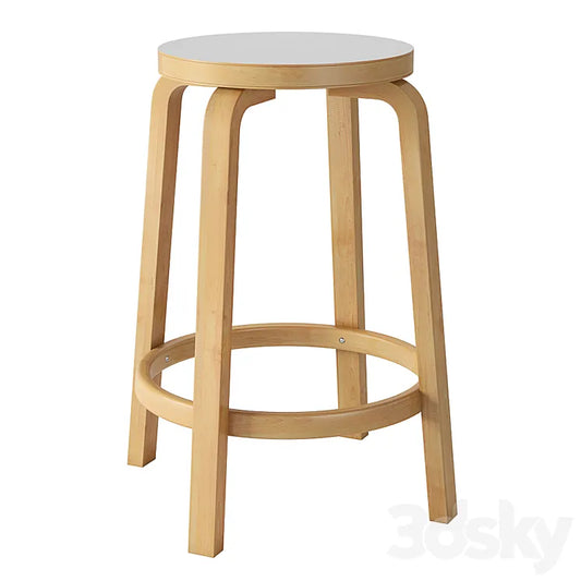 Aalto USA Artek Alvar Aalto Counter Stool 64 3DSMAX Model