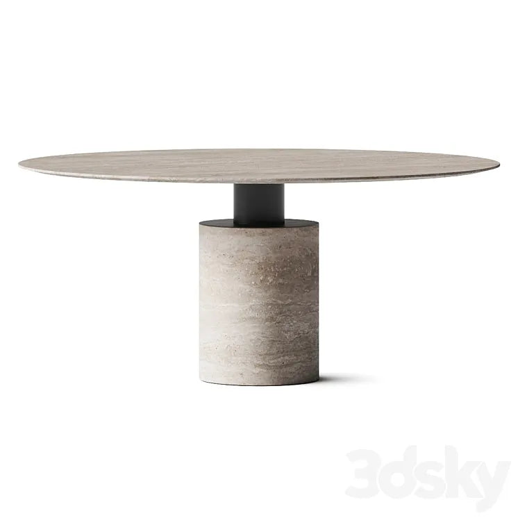 Acerbis Creso Travertine Dining Table 3DSMAX Model