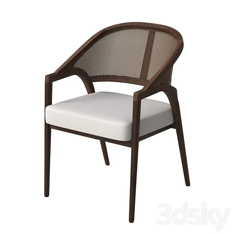 Aimee Dining Arm Chair in Cinder 3DSMAX Model
