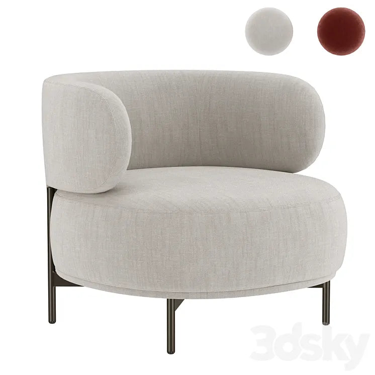 Akiko armchair 3DSMAX Model