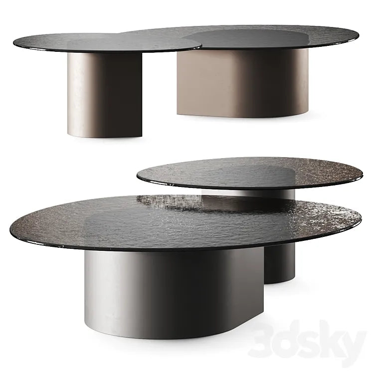 Al2 Dakry Fusion Glass Coffee Tables 3DSMAX Model