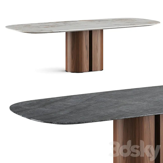Al2 El-it C 001 Dining Table 3DSMAX Model
