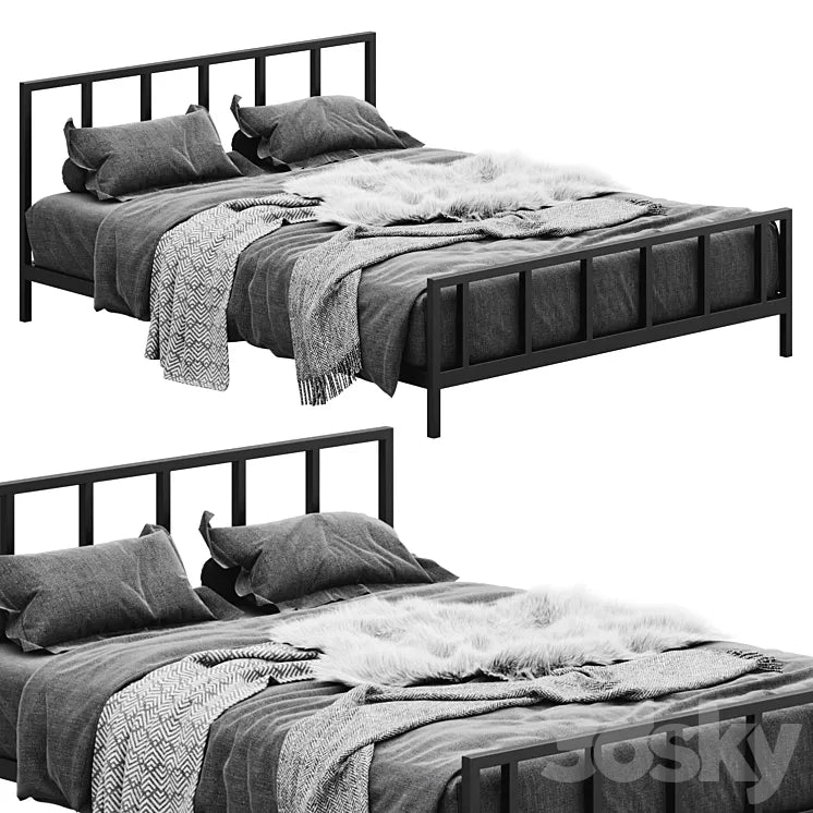 Alchemy Matte Queen bed by cb2 3DSMAX Model