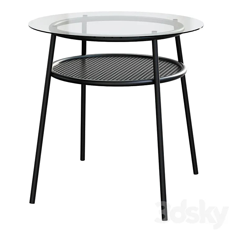 ALLSTA Table glass/metal black 3DSMAX Model