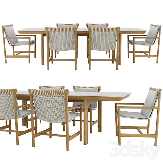 Amanu Table and Chair by Tribu 3DSMAX Model