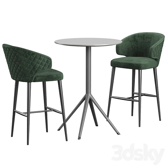 Amy Chair Konyshev OTX Table 3DSMAX Model