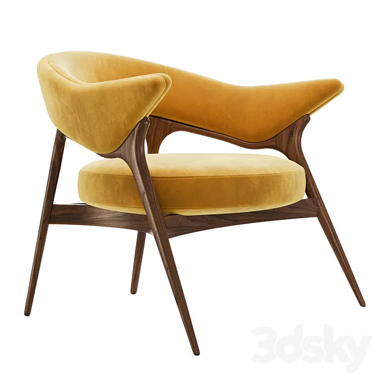 Andorinha Armchair by Alma de Luce 3DSMAX Model