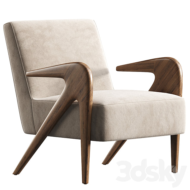 Angelica Lounge Chair 3ds Max