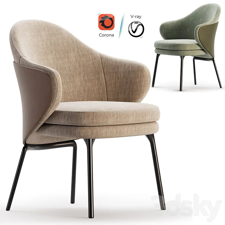 ANGIE Easy chair By Minotti 3DSMAX Model