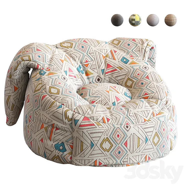 Animal Bean Bag Chairs 3DSMAX Model