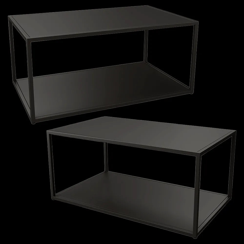 Ansen  - Coffee table Two-level rectangular 3ds Max