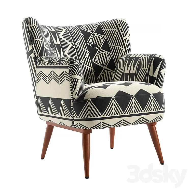 Anthropologie Ulla Petite Accent Armchair 3DSMAX Model