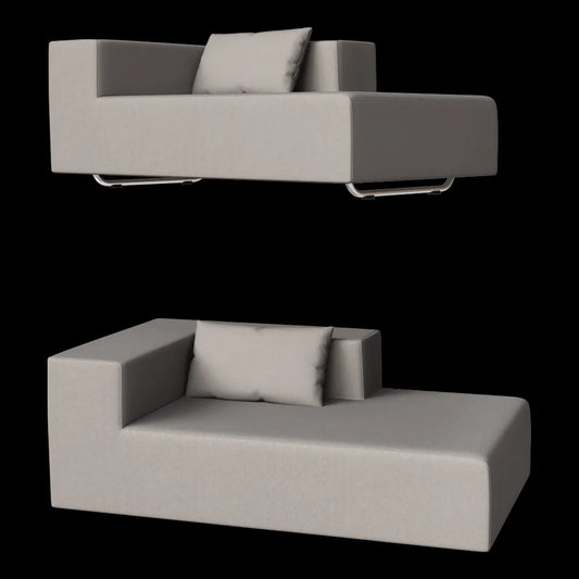 April furniture - Sofa Chaise 3ds Max