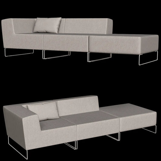 April furniture - Sofa Set Jam 3ds Max