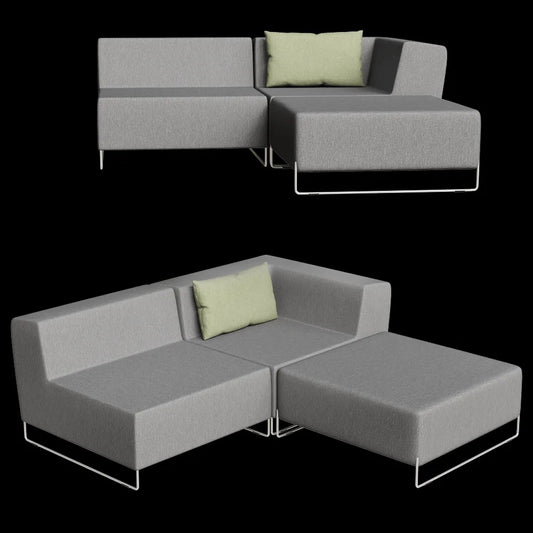 April furniture - Sofa Set loop M 3ds Max