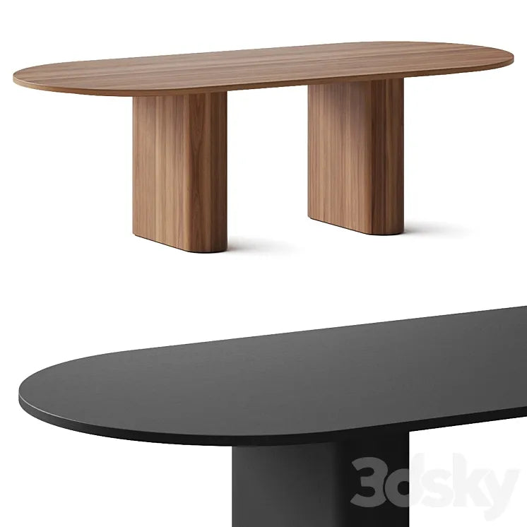 Arco Kami Oval 1 Dining Table 3DSMAX Model