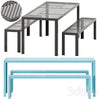 Areal Table and Bench by Nola Industrier / Garden set 3DSMAX Model