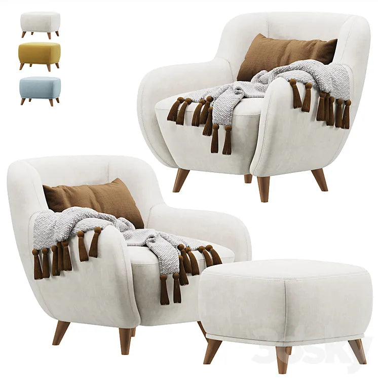 Armchair Ansil Happy Light by Divan.ru / Armchair Ansil 3DSMAX Model