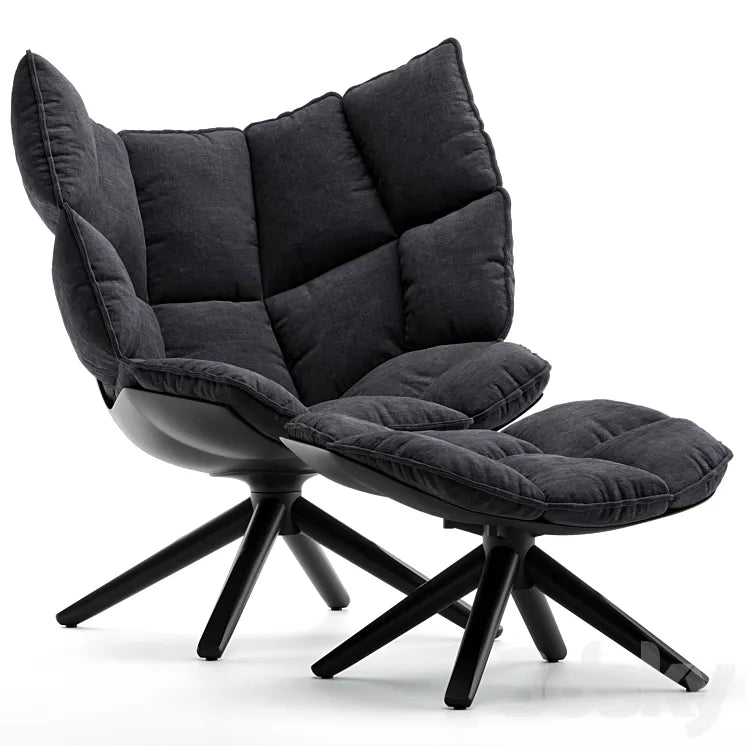 Armchair B&B Italia Husk (H1G H2G H3G HP4) 3DSMAX Model