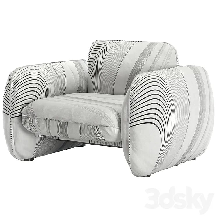 Armchair BRIGITTE Baxter 3DSMAX Model