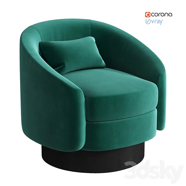 Armchair Gray RM Home 3DSMAX Model