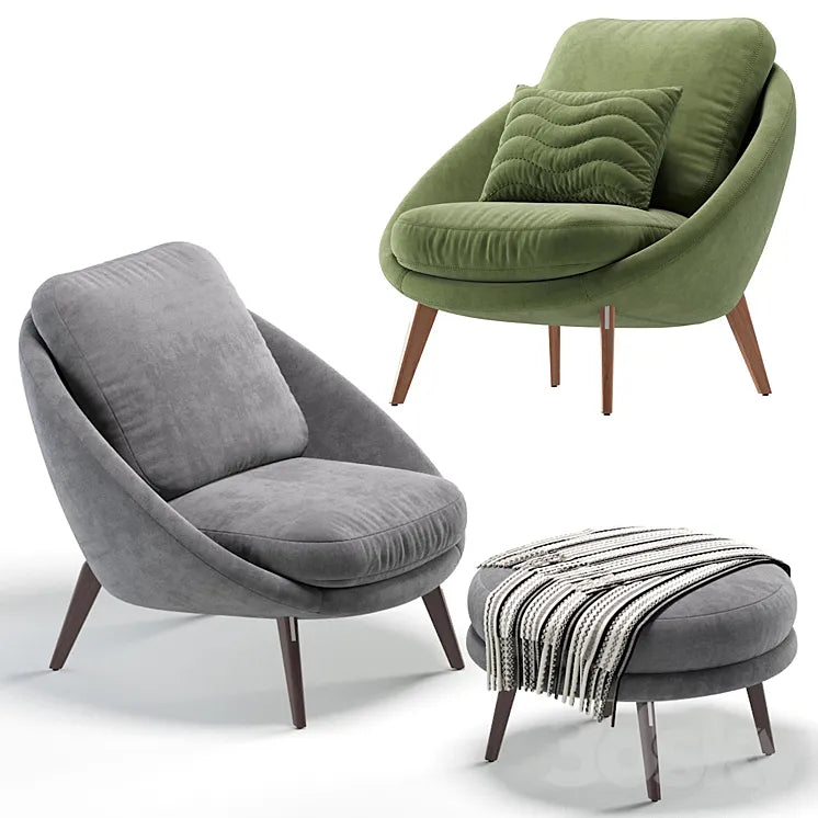 Armchair Lido by Minotti 6 Colors Version/Кресло Лидо 3DSMAX Model