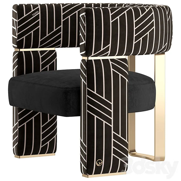 armchair Margaret by Fendi Casa 3DSMAX Model