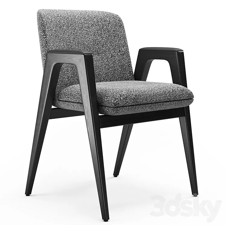 Armchair Minotti Lance Argento 3DSMAX Model