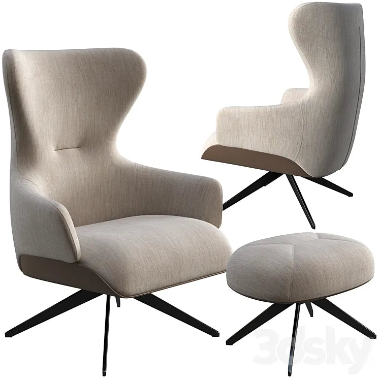 Armchair Molteni & C Kensington 3DSMAX Model