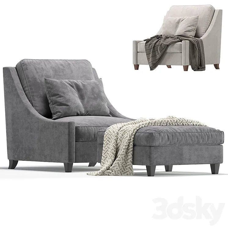Armchair NAPLES Cazarina Interiors/Кресло НЕАПОЛЬ 3DSMAX Model