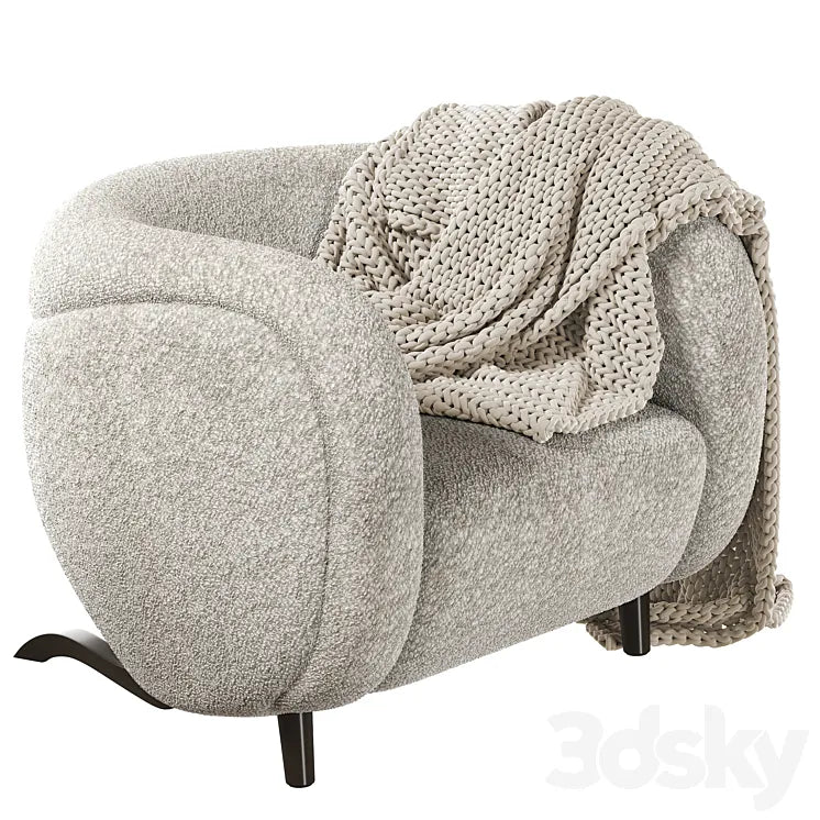 Armchair Pierre Augustin Rose LE MINITORE 3DSMAX Model