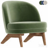 Armchair Pyle Cozy White 3dsMax Model