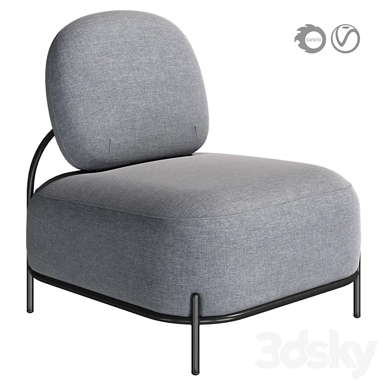 Armchair Robert Admiraal Midnight 3DSMAX Model