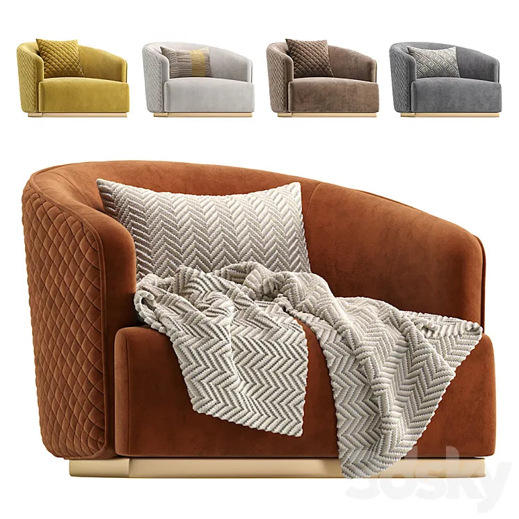 Armchair RUDAS Cazarina Interiors/Кресло РУДАС 3DSMAX Model